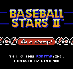 File:Baseball Stars II Title.png